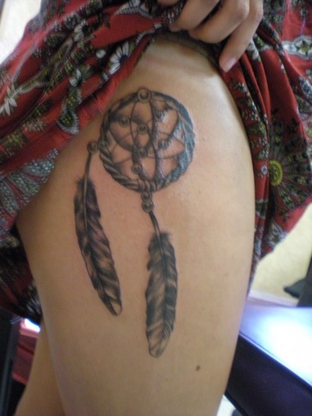 I felt it was only appropriate to have my first tattoo be a dream catcher 